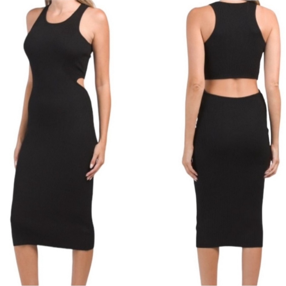 House of Harlow 1960 Black Midi Skirt